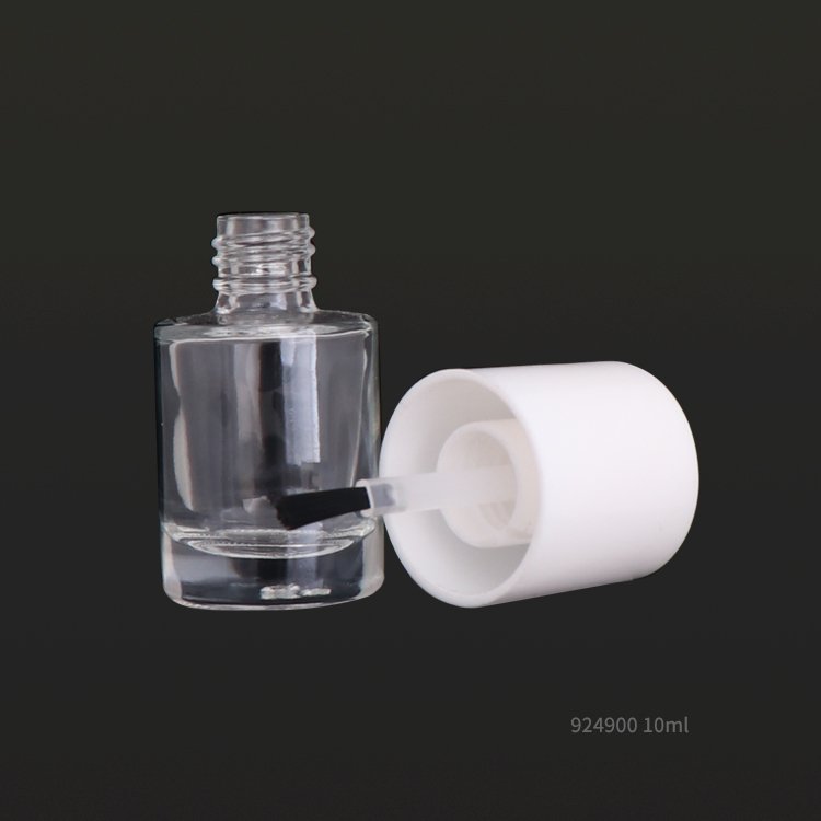 5ml 10ml 15ml Round shape nail polish glass bottle with brush for sales