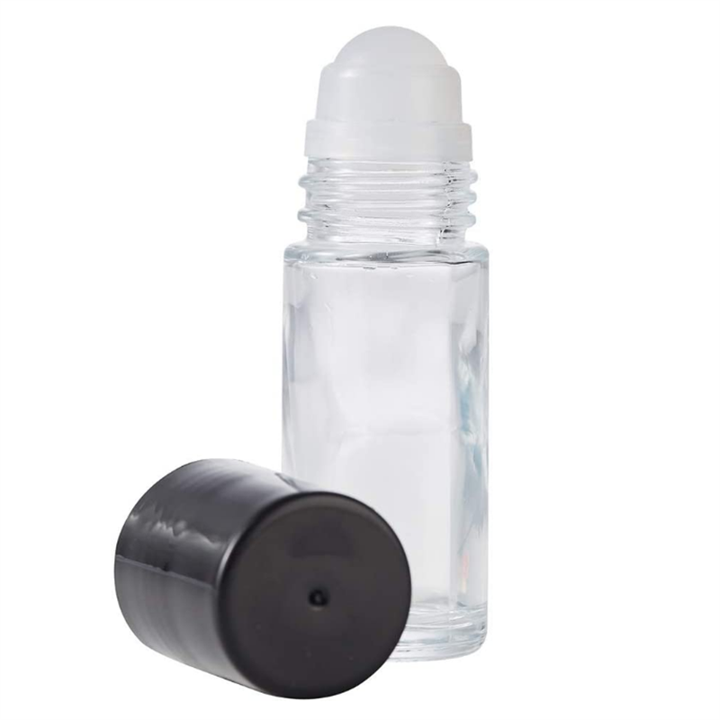 30ml Deodorant Glass Roller Bottles Refillable Empty Massage Roll On Bottles Containers with Plastic Cap