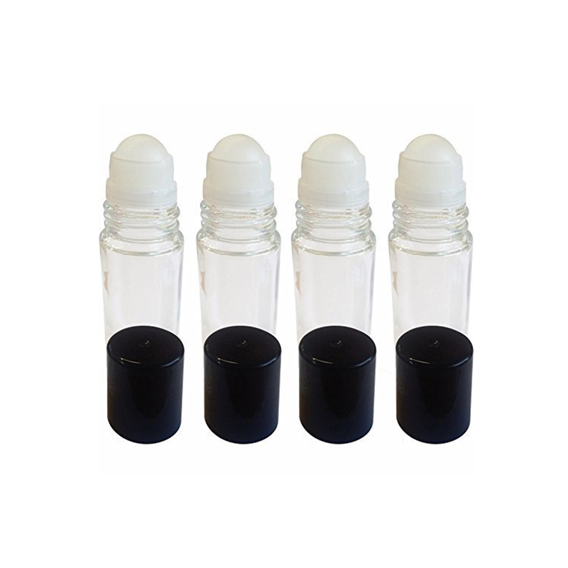 30ml Deodorant Glass Roller Bottles Refillable Empty Massage Roll On Bottles Containers with Plastic Cap