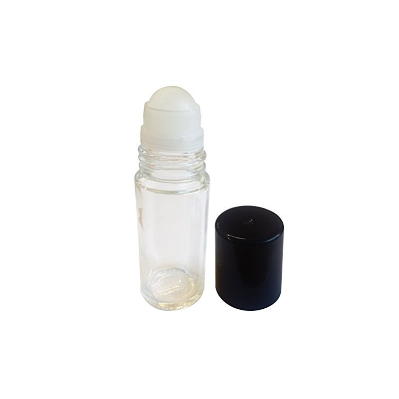 30ml Deodorant Glass Roller Bottles Refillable Empty Massage Roll On Bottles Containers with Plastic Cap