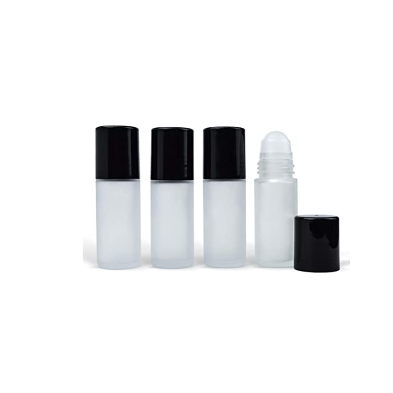 30ml Deodorant Glass Roller Bottles Refillable Empty Massage Roll On Bottles Containers with Plastic Cap