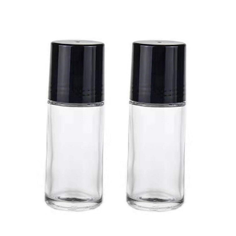 30ml Deodorant Glass Roller Bottles Refillable Empty Massage Roll On Bottles Containers with Plastic Cap
