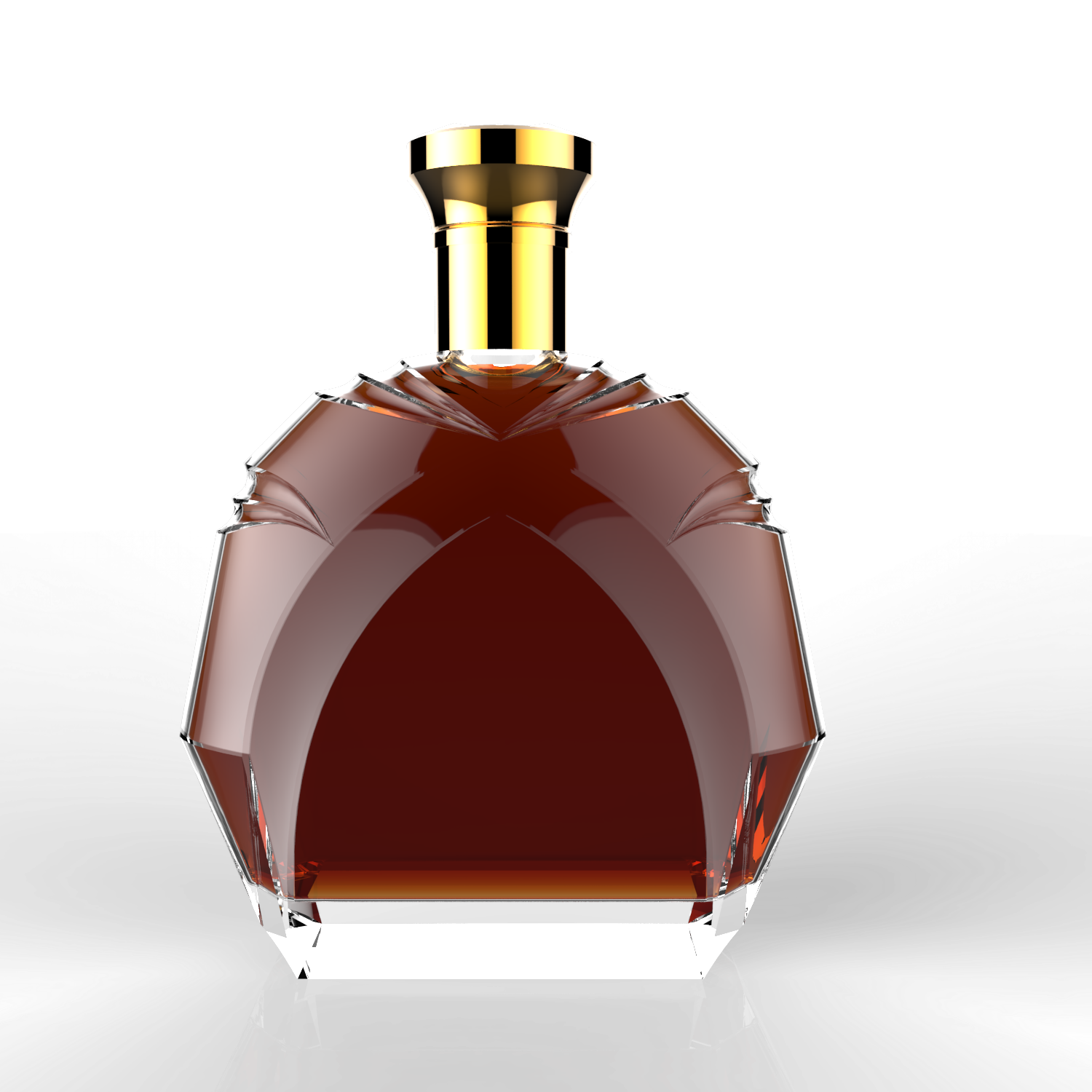 OEM ODM liquor bottle 500ml 700ml 750ml 1000ml glass bottle brandy gin bottles