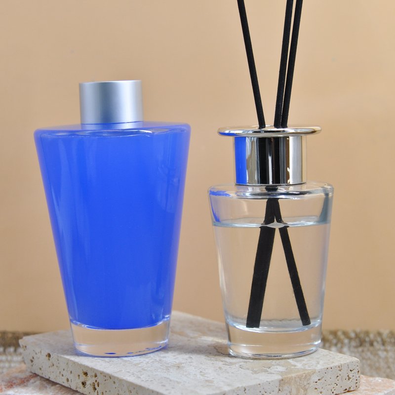 High quality 80ml 200ml 500ml big capacity aroma reed diffuser glass bottle with screw lid