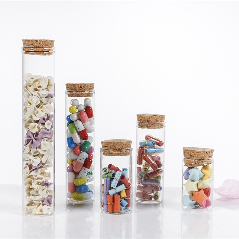 Sample Bottle For Candy Storage As Bath Salt Containers Laboratory Borosilicate Glass Tea Test Tube With Hand Aluminum ScrewCap