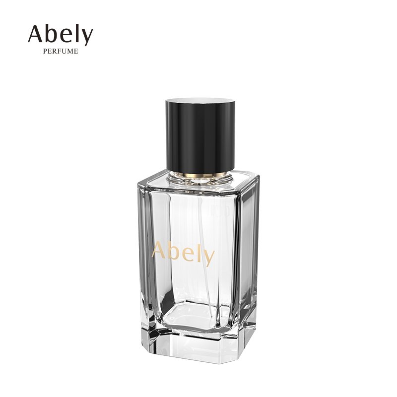 Abely Custom Manufacturer Fragrance Glass Luxury Exquisite Bottles 50ml Spray Perfume Clear Bottle Atomizer