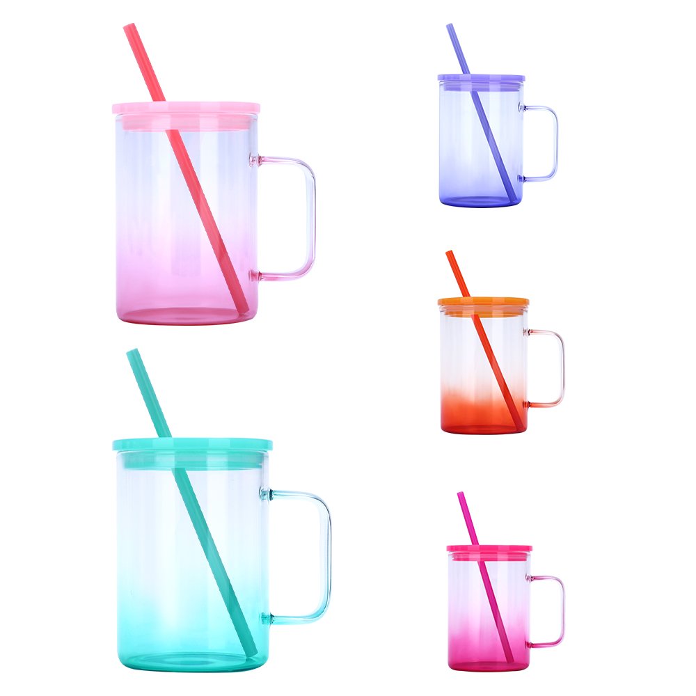 Custom Logo Glass Bottles 500Ml Glass Bottle Small Glass Bottles With Handled