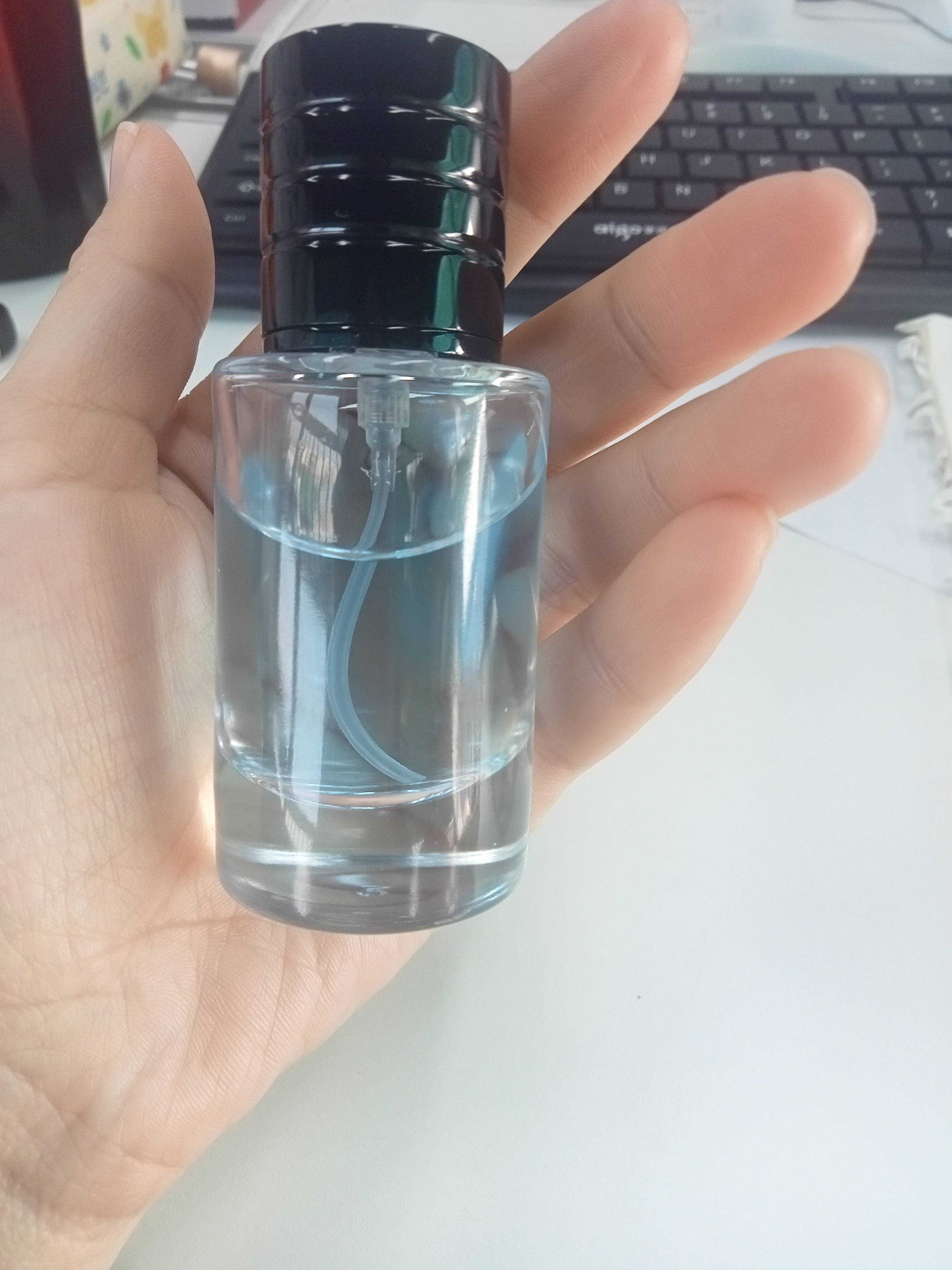 High Quality crimp Pump Sprayer Cylinder Round Transparent Glass 25ml 50 ml 100ml Perfume Bottle With Gift Box