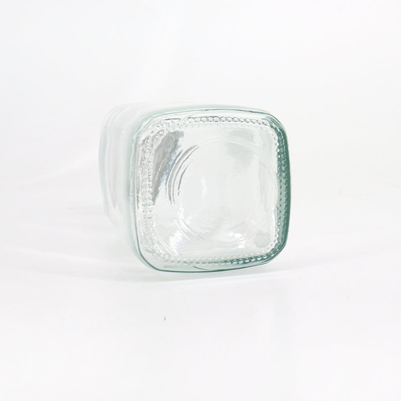8oz 12oz 16oz 250ml 350ml 500ml Clear French Beverage Square Glass Bottle Cold Press Fruit Juice Bottles With Airtight Screw Cap