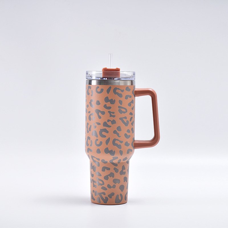 Gc 40oz Tumbler With Handle 18/18 Termos De Agua Insulated Water Bottle Thermal Flask Vacuum Bottle sublimation