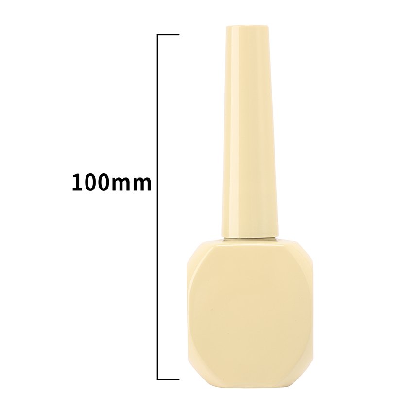 Empty uv coating nail polish custom gel glass bottle cap with brush packaging for cosmetics free sample