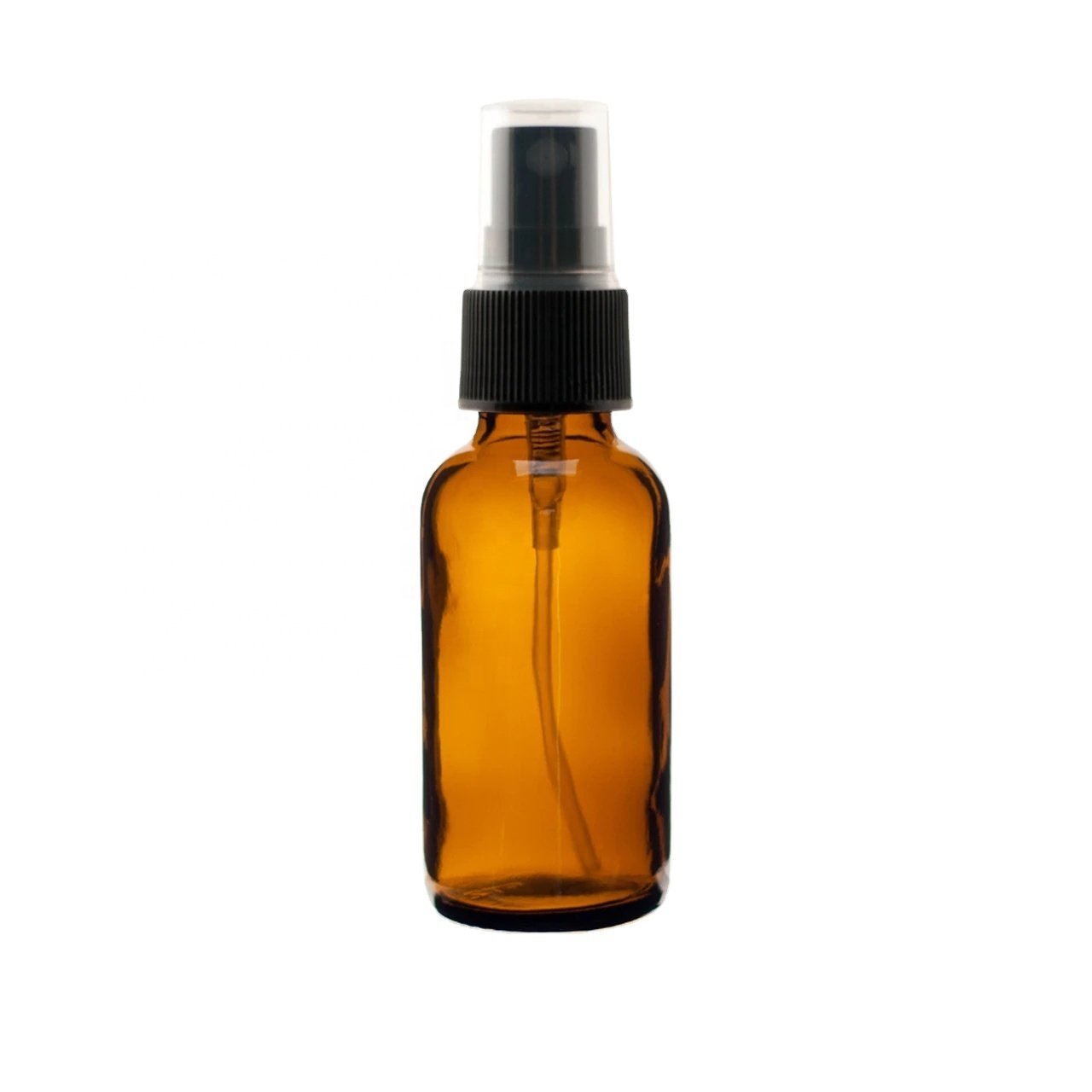fancy glass perfume bottle 15ml 20ml 30ml amber brown glass bottle with spray pump lid