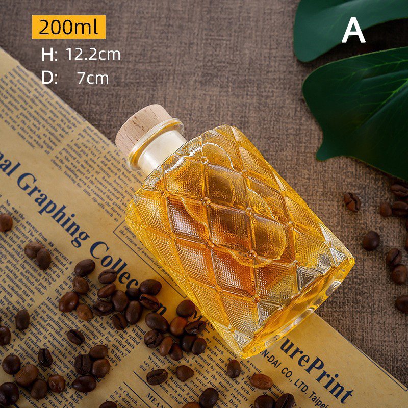 New product embossed 120ml 150ml 200ml clear theadred bitter glass bottles dasher drop with lid
