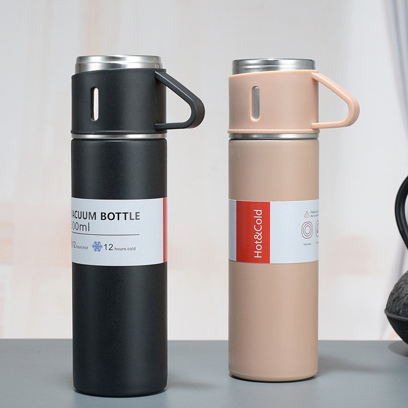 500ml Oem Tea Business Gift Box Custom Stainless Steel Vacuum Insulated Flask Double Wall Thermos Water Bottle with Set