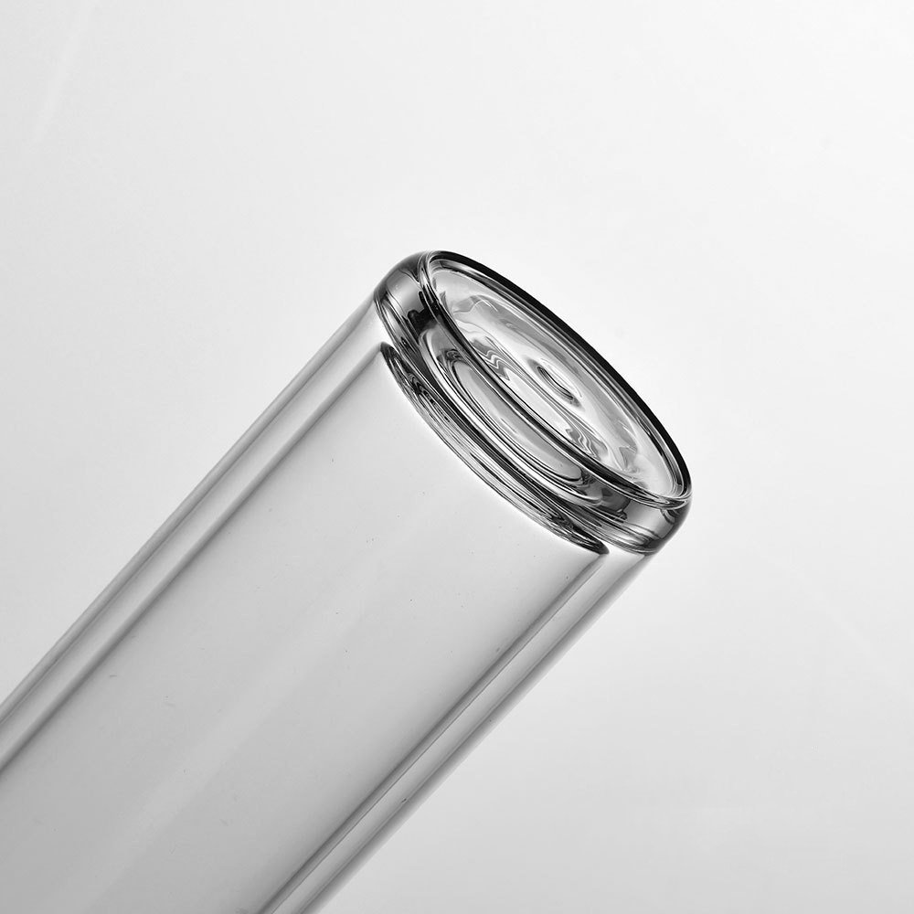 Double Walled Borosilicate Glass Travel Tumbler Water Bottle with Magnetism Tea Infuser