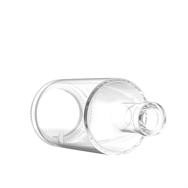 Hot sale Liquor Glass Alcohol Bottle 700ml 750ml Vodka Round Glass Bottle Flask Shoulder With Corks