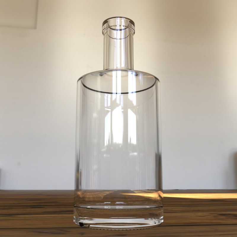Hot sale Liquor Glass Alcohol Bottle 700ml 750ml Vodka Round Glass Bottle Flask Shoulder With Corks
