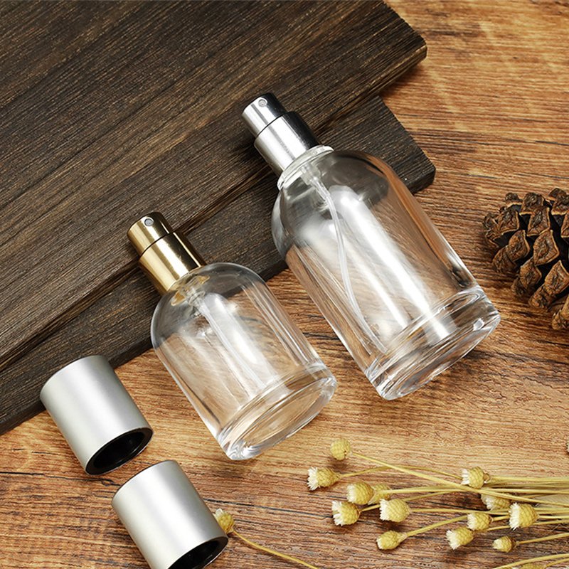 Perfume glass bottles Fashion transparent cosmetic glass bottles thickened