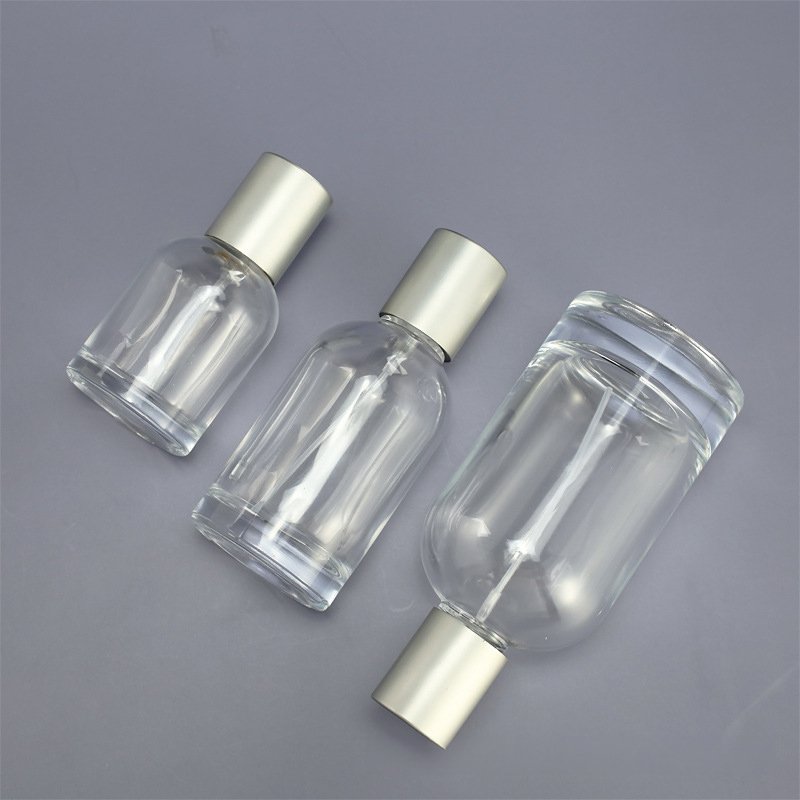 Perfume glass bottles Fashion transparent cosmetic glass bottles thickened