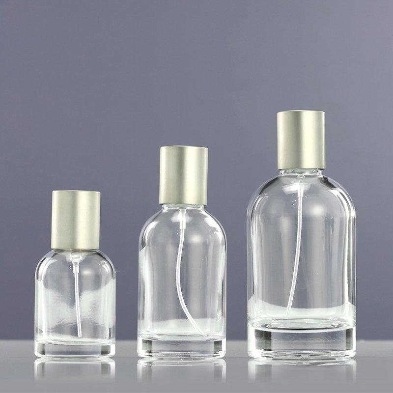 Perfume glass bottles Fashion transparent cosmetic glass bottles thickened