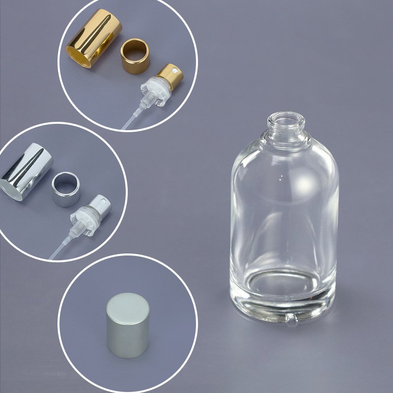 Perfume glass bottles Fashion transparent cosmetic glass bottles thickened