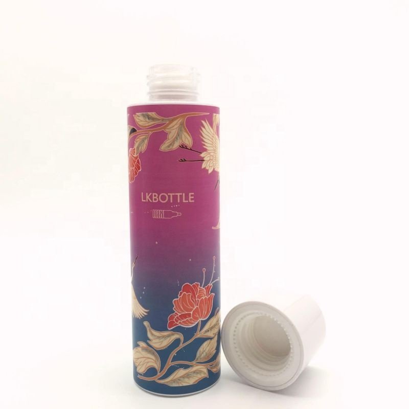 Luxury Design Flat Shoulder 30ml Lotion Bottle Glass 100ml 15g 30g 50g Unique Glass Bottle And Jar For Skincare