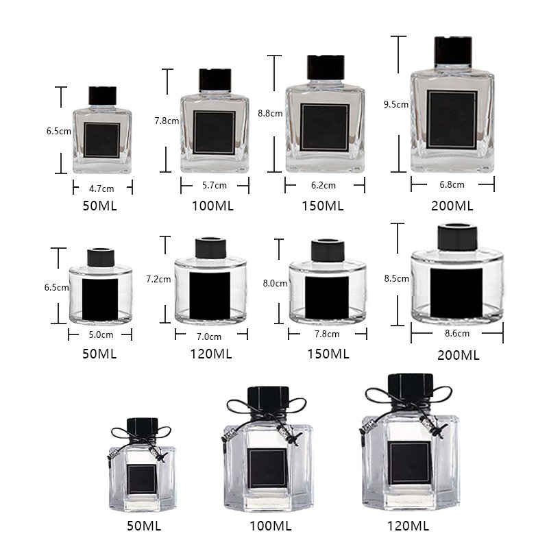 100ml reed diffuser glass bottles glass bottle fragrance reed diffuser