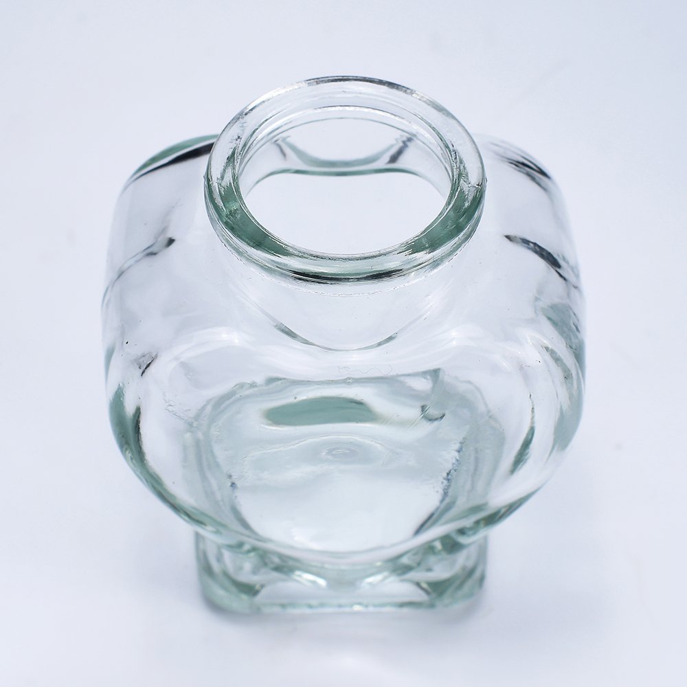 Empty 50ml 70ml 2oz Heart Shape Clear Glass Vial Bottle pendant Wishing glass bottle with cork stopper