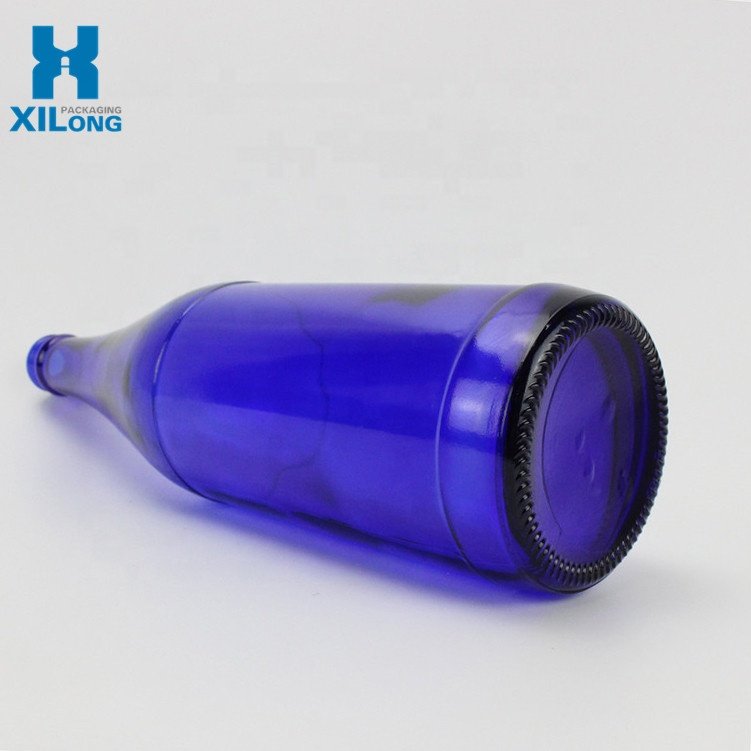 Best Price Crown Top Custom Beer Blue 330Ml 500Ml Beer Glass Bottles