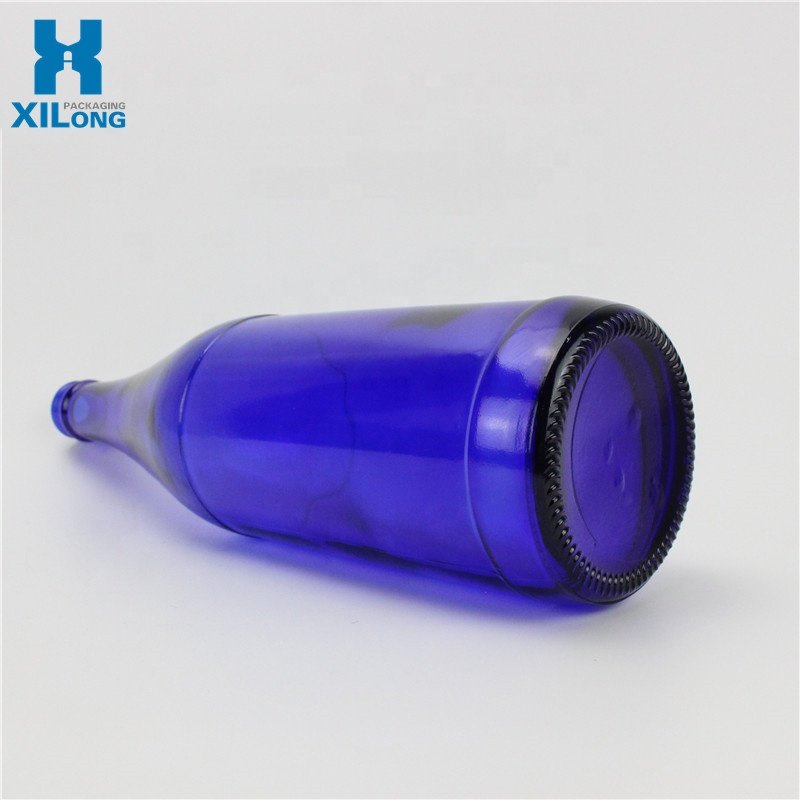 Best Price Crown Top Custom Beer Blue 330Ml 500Ml Beer Glass Bottles