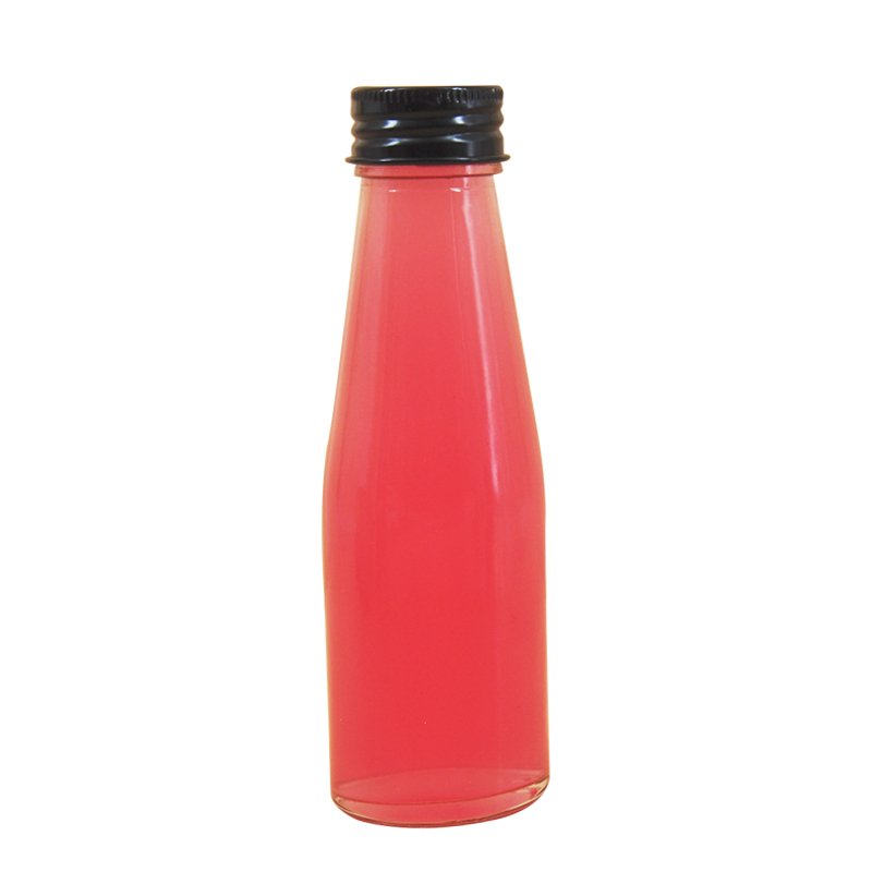 High quality 100ml round shape whiskey glass bottle fruit juice beverage wine bottles light bottle for beverage