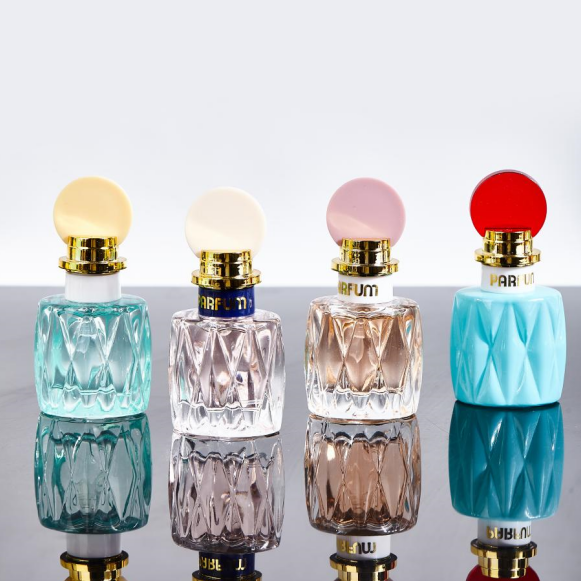 30ml 50ml 100ml Luxury Round Glass Perfume Spray Bottle Parfum Bottle Glass Bottle with Ball Cap