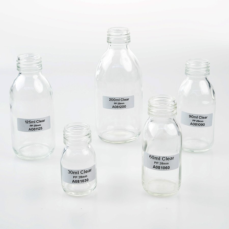 30ml 60ml 125ml 150ml 200ml 250ml 300ml 500ml amber round pharmaceutical glass cough syrup bottle with plastic cap