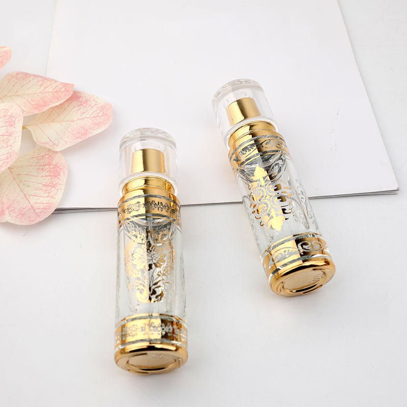 MUB High Quality 30ml Luxury Refillable Gold Spray Perfume Glass Bottles Empty Fine Mist Atomizer