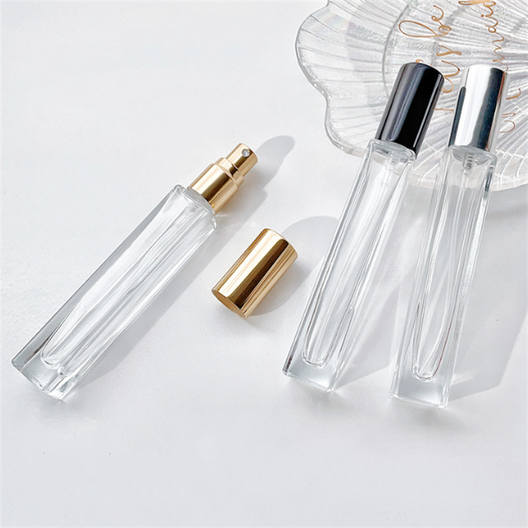 Refillable makeup sprayer tubes containers empty transparent mist atomizer glass 10 ml perfume glass bottle