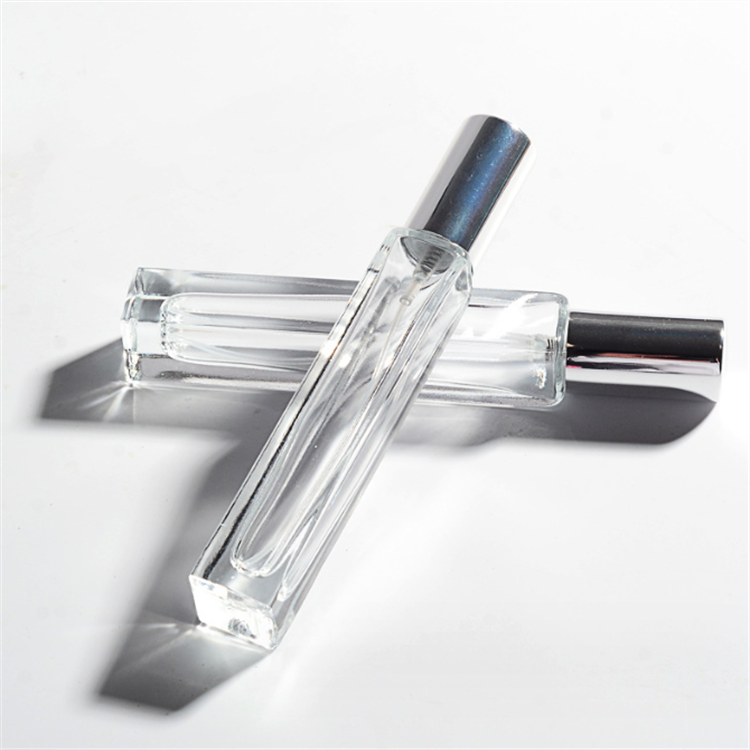 Refillable makeup sprayer tubes containers empty transparent mist atomizer glass 10 ml perfume glass bottle