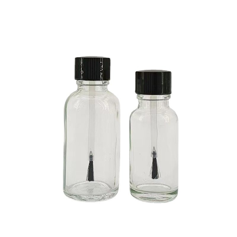 5ml 10ml 15ml 20ml 30ml 50ml High Quality Clear Glass Bottle Cosmetic Packing Bottle With Mini Brush