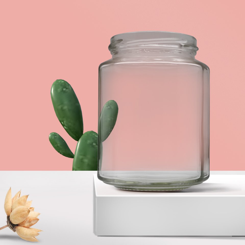 Hot 464ML Clear Canning Jar Glass Bottle with Different Color