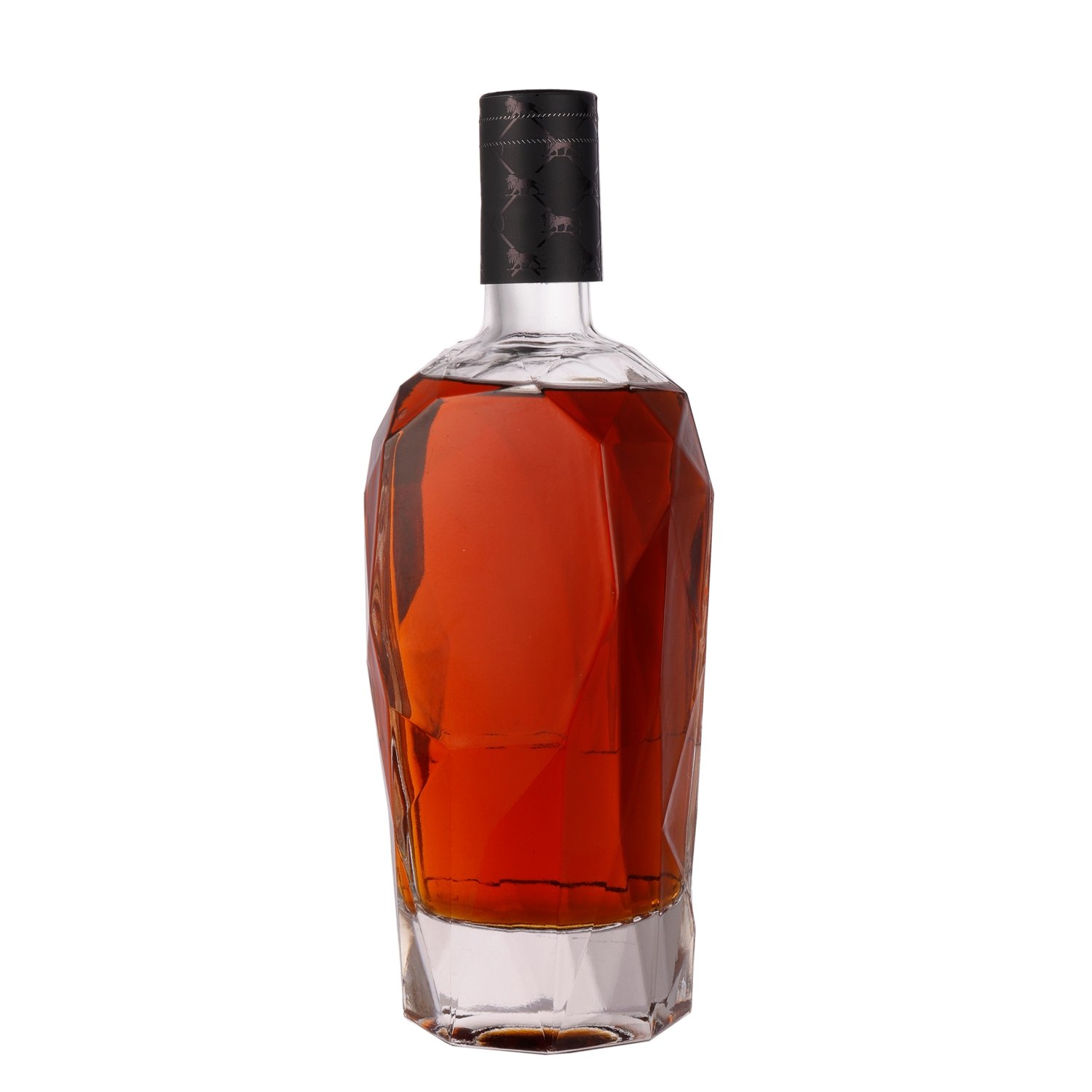 Custom 500ml 750ml 1L 5L Fancy Liquor Bottle for vodka tequila rum liquor spirit whisky glass bottle