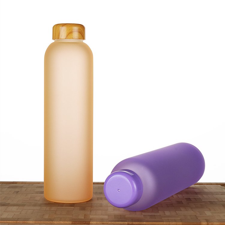 Outdoor Sport Glass Water Bottle Silicone Sleeve for Unbreakable Durability