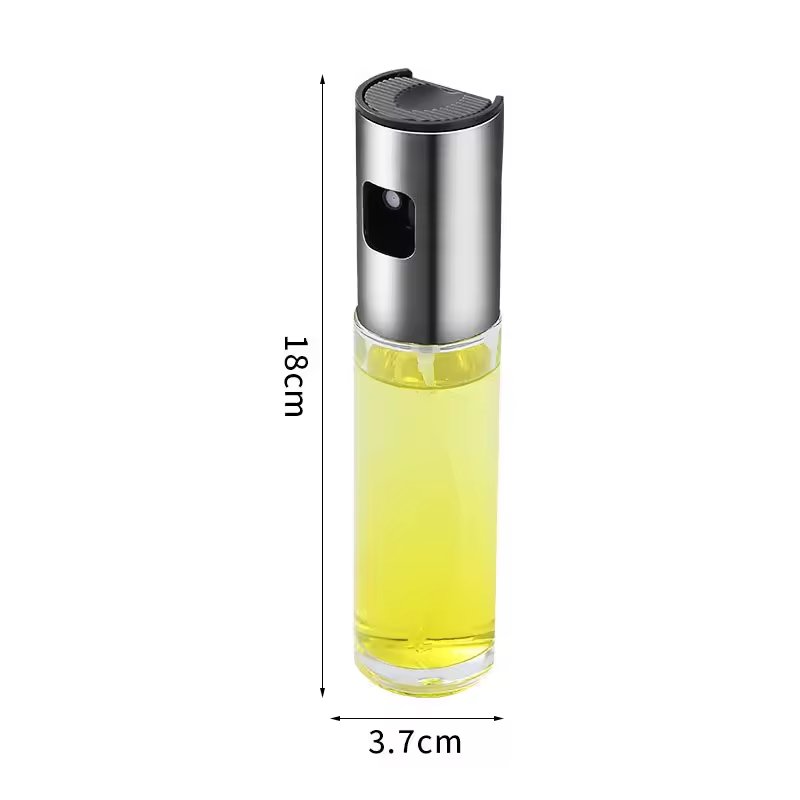 High Quality Kitchen Food-grade Olive Cooking Stainless Steel Bottle Spritzer Dispenser Food Kitchen Pump Glass Vinegar