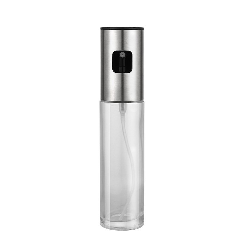 High Quality Kitchen Food-grade Olive Cooking Stainless Steel Bottle Spritzer Dispenser Food Kitchen Pump Glass Vinegar