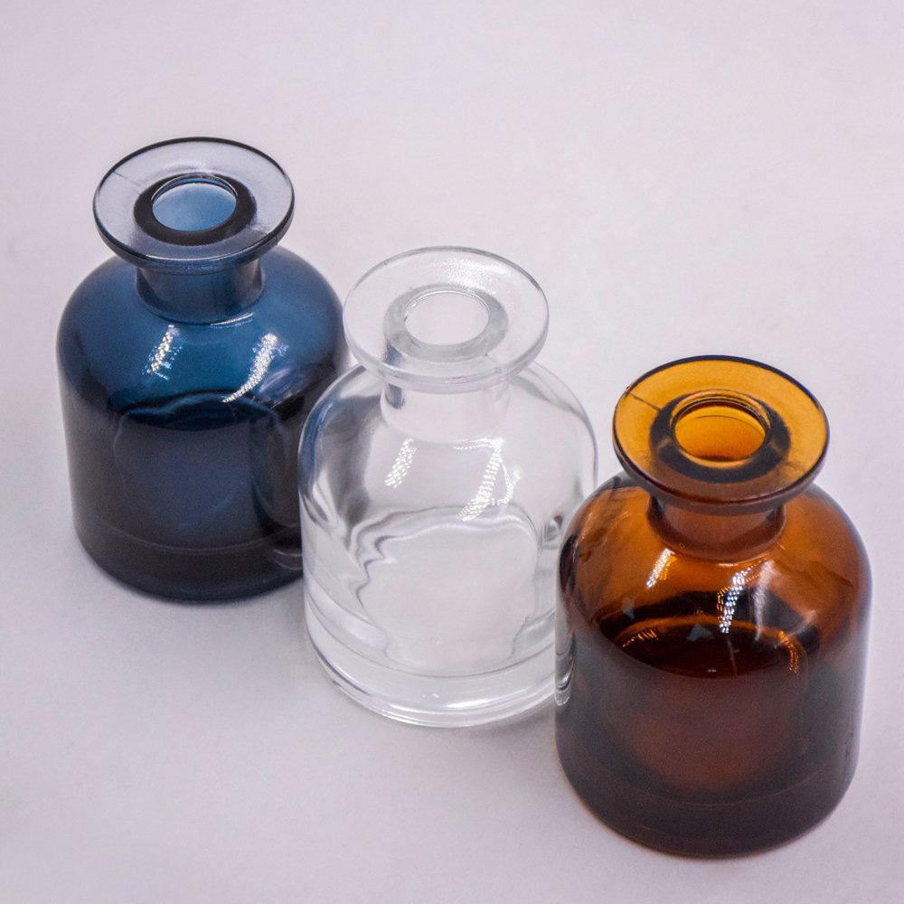 luxury empty reed diffuser glass bottle frosted glass perfume bottle glass bottles for scent diffusers