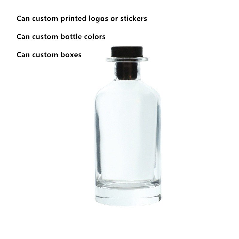 luxury Aromatherapy bottle 90ml 200ml 500ml Fragrance oil bottle reed diffuser glass bottle