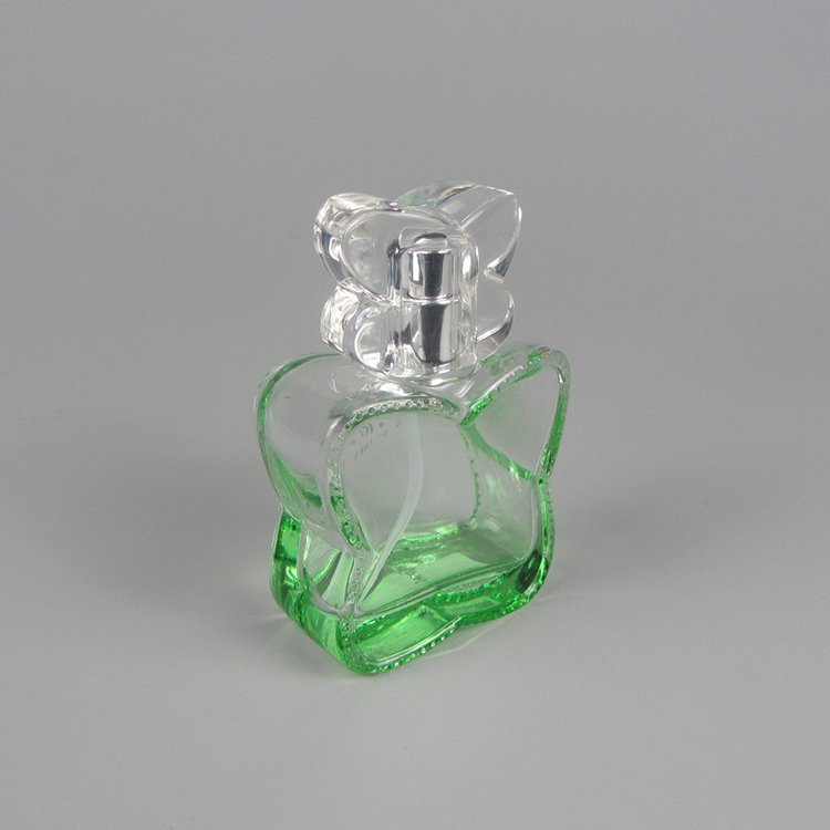 Made In China Butterfly Shaped Pink Perfume Bottle Cosmetic Lotion Glass Bottles 50ml