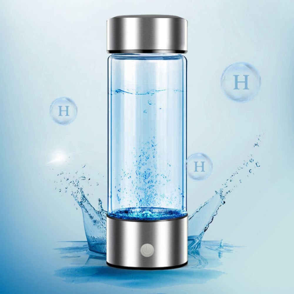 FACTORY PRICE portable USB 3in1 electrolysis rechargeable rich cup Steel H2 gas SPE PEM ionizer ion hydrogen water bottle
