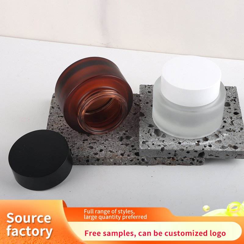 Hot Sale Premium Customized Thick Base Elegant Cream Jar 50ml Eco-Friendly Durable Wholesale Price Glass Bottles Packaging