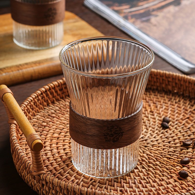 280ml Glass Coffee & Tea Mug Cappuccino Latte Cup Elegant Coffee Cup for Hot Beverages