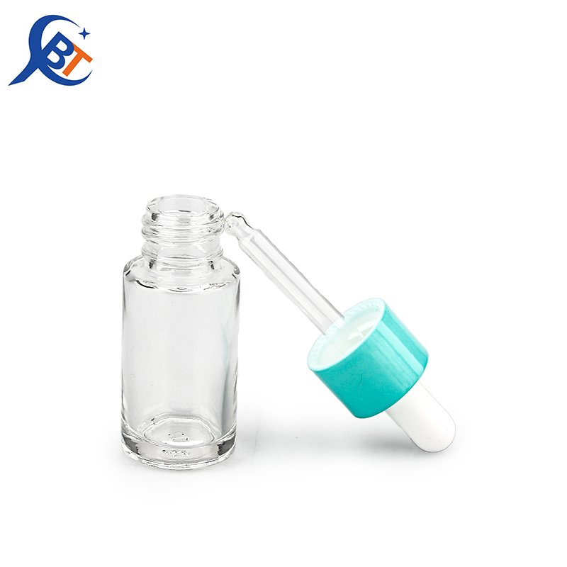 15ml Clear Glass Dropper Bottle Skincare Essence Packaging Container