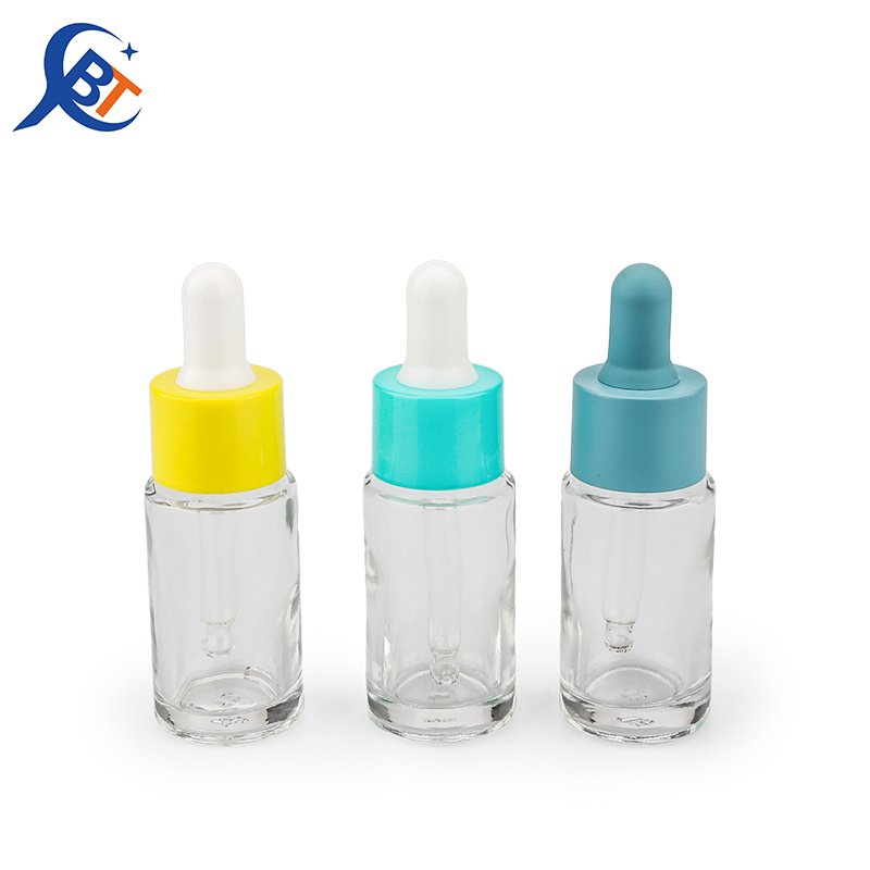 15ml Clear Glass Dropper Bottle Skincare Essence Packaging Container